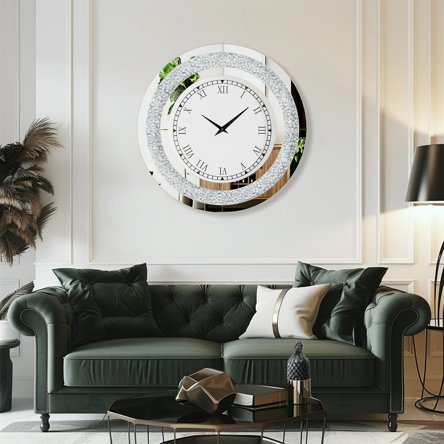 Bling Mirror Clock Noble
