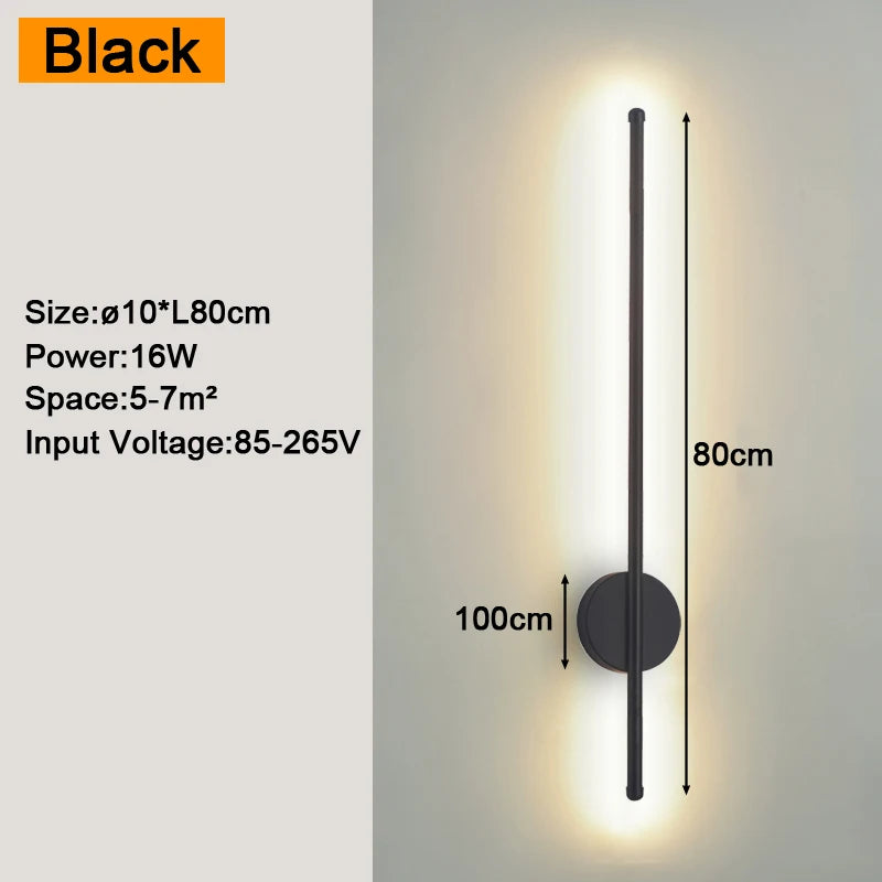 Black LED Sconce Noble