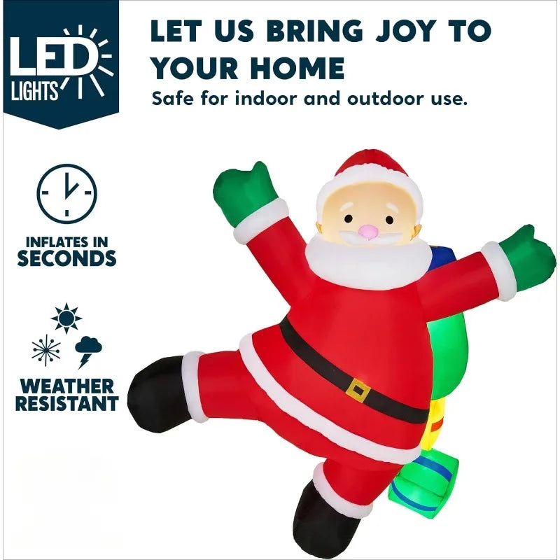 Climbing Santa Inflatable Noble