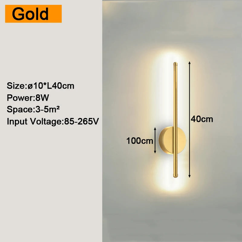 Black LED Sconce Noble