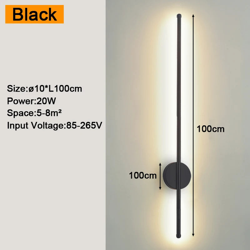 Black LED Sconce Noble