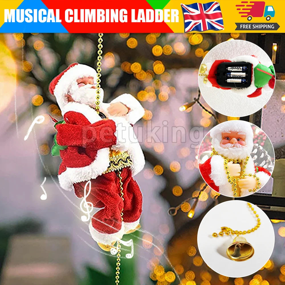 Climbing Santa Musical Noble