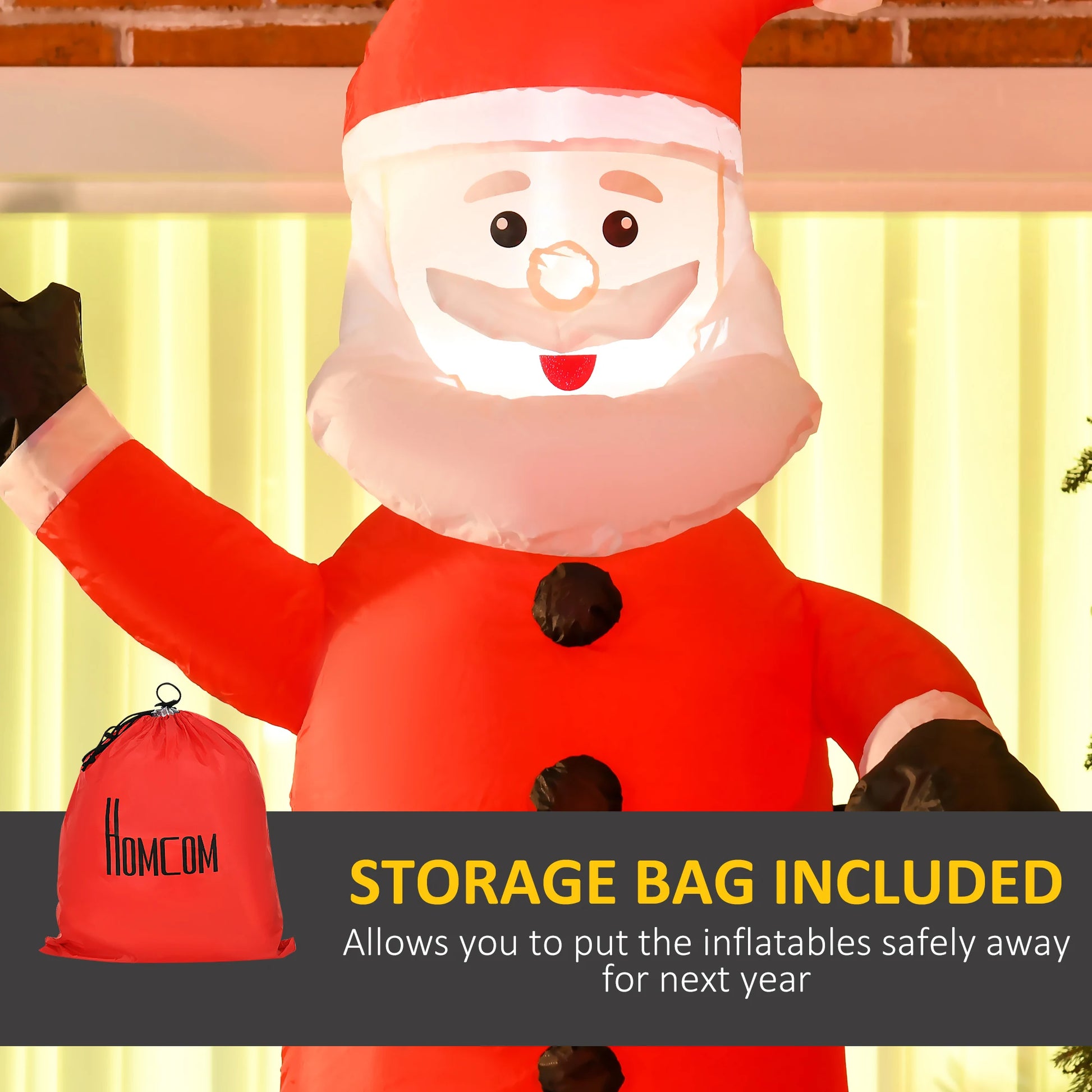 Chimney Santa Inflatable Noble