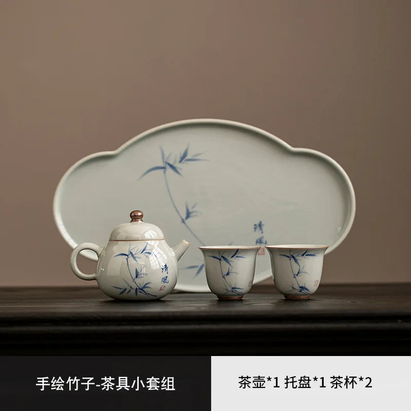 Hand Painted Ceramic Noble Tea Set