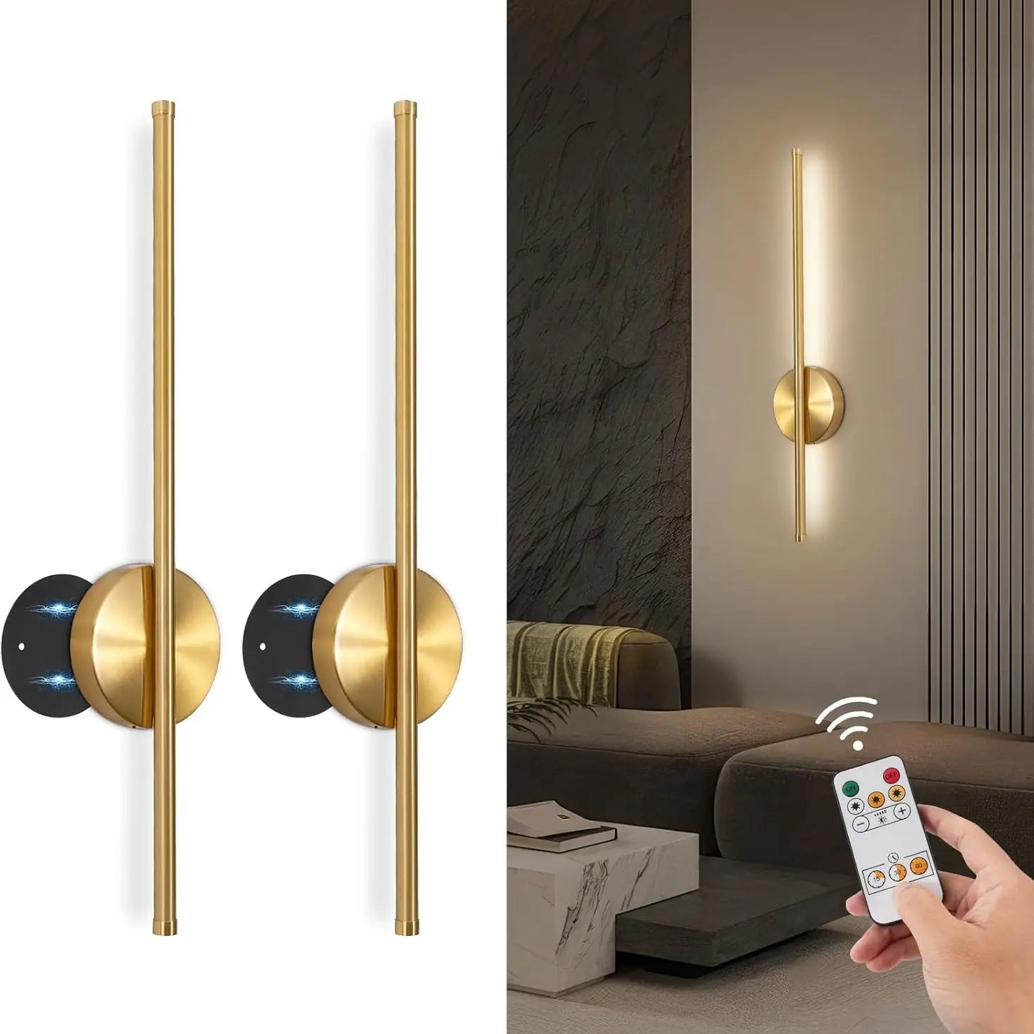 Rechargeable Wall Light Noble