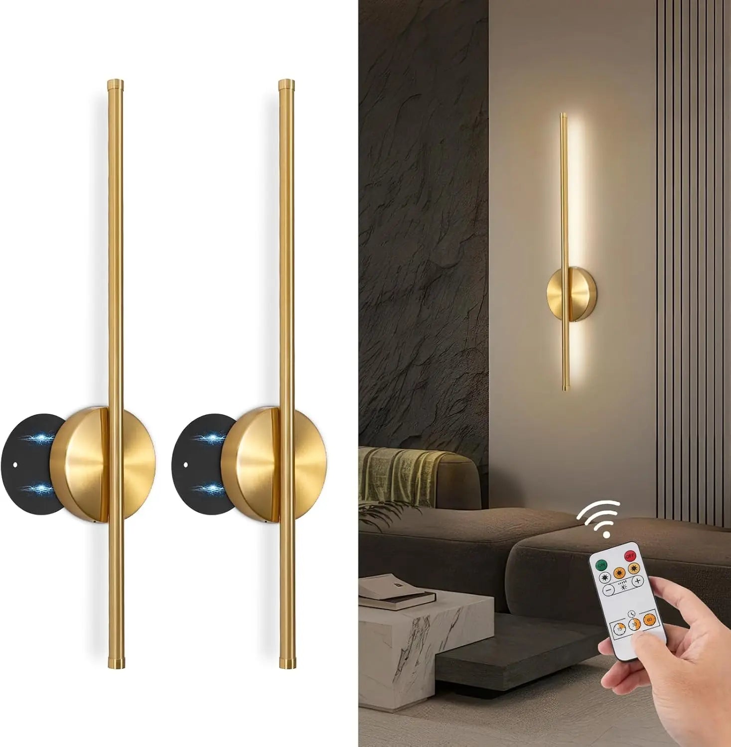 Rechargeable Wall Light Noble