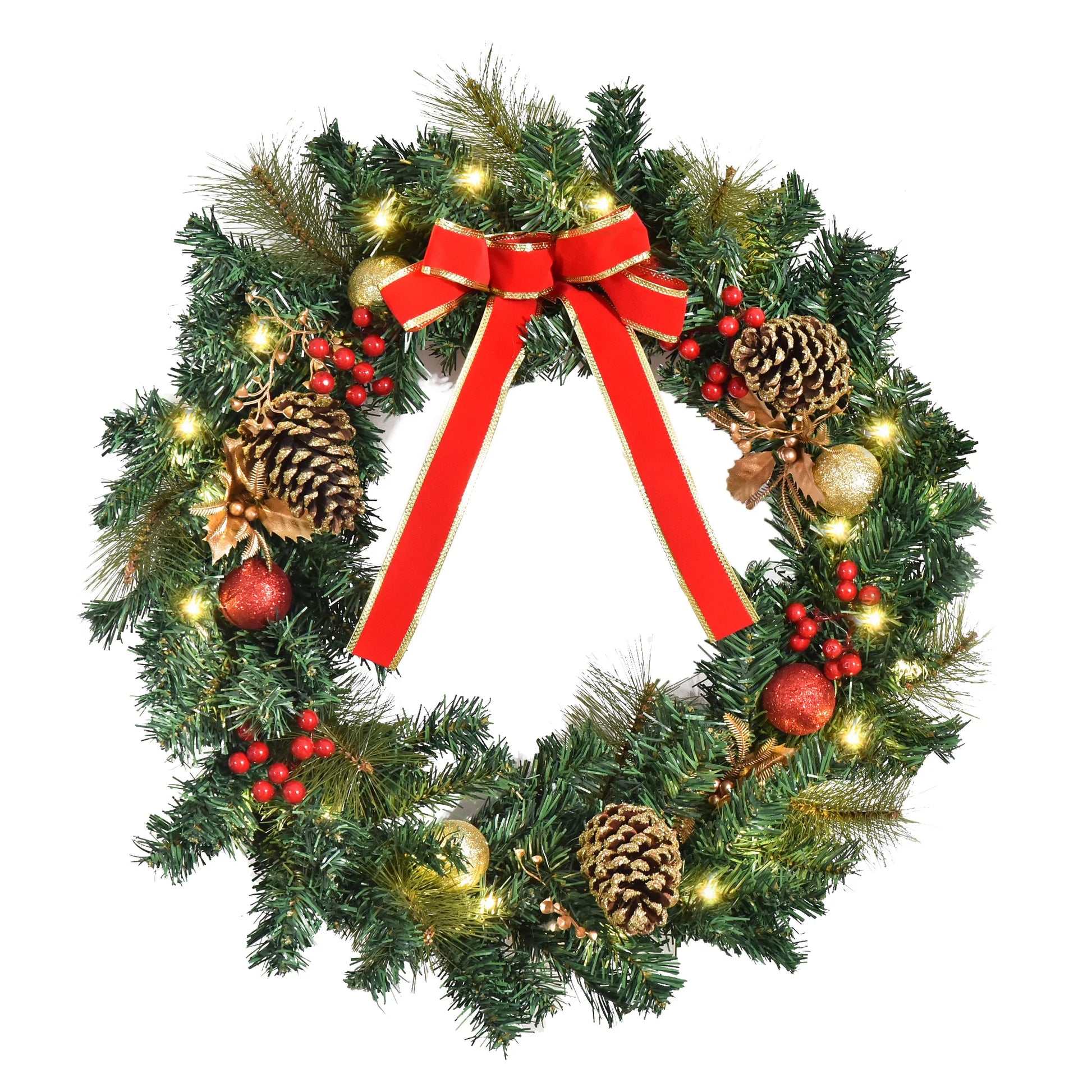 Holly LED Wreath Noble