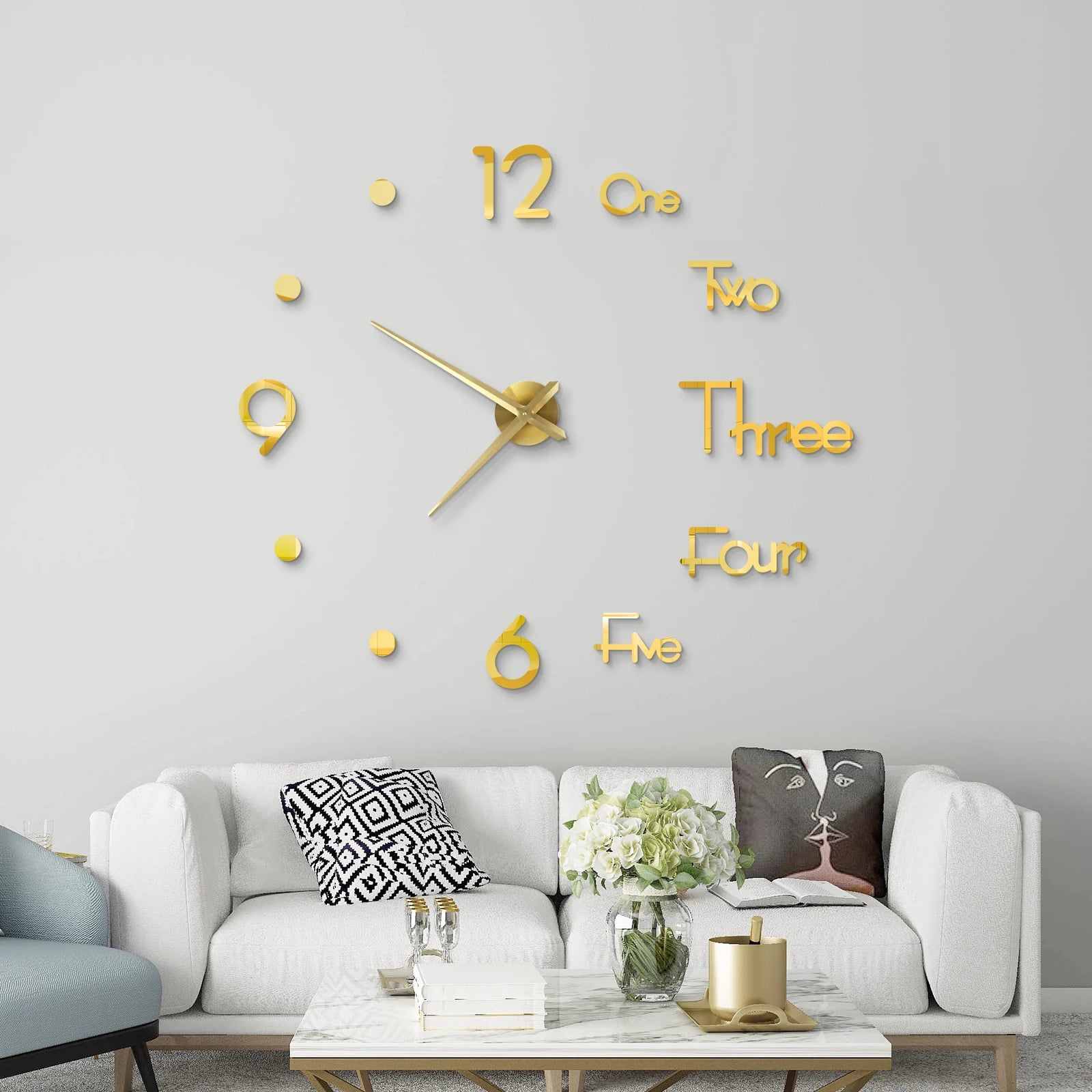 DIY 3D Wall Clock Noble