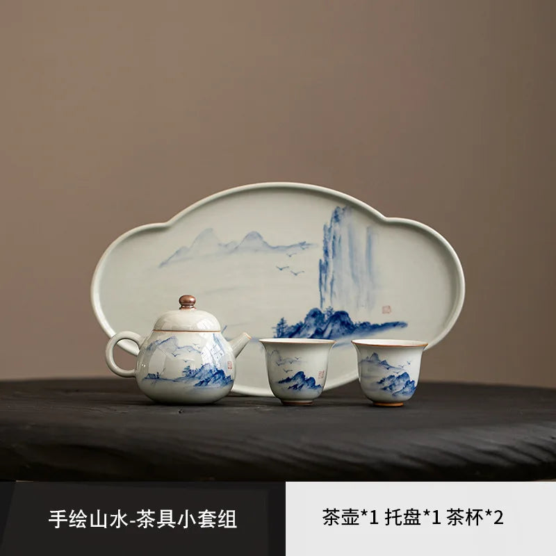 Hand Painted Ceramic Noble Tea Set