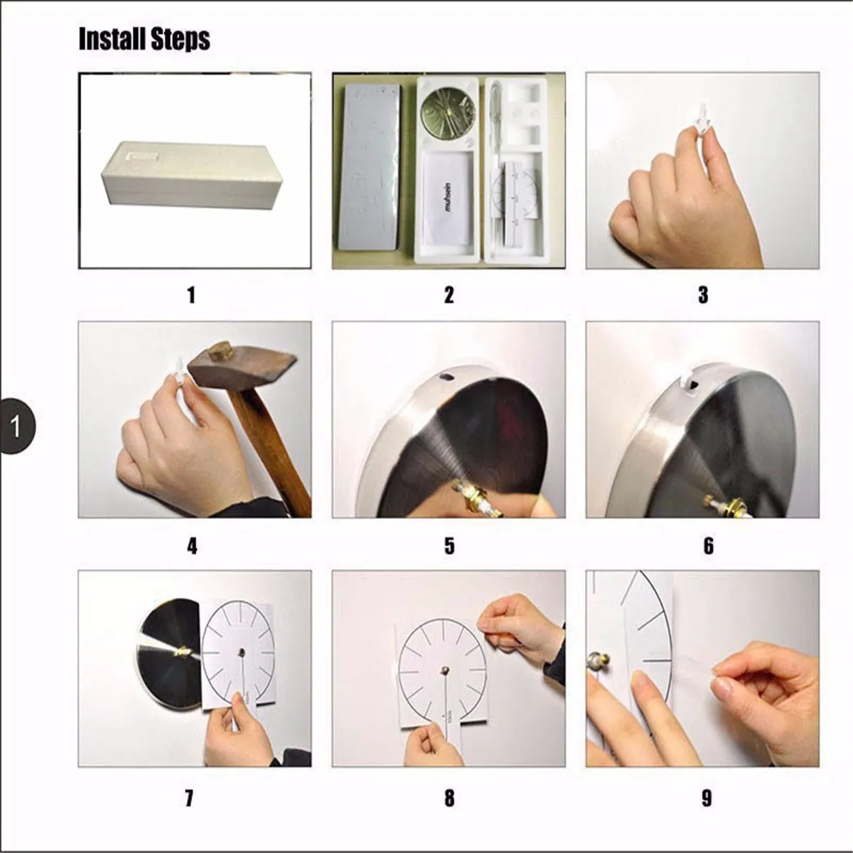DIY 3D Wall Clock Noble