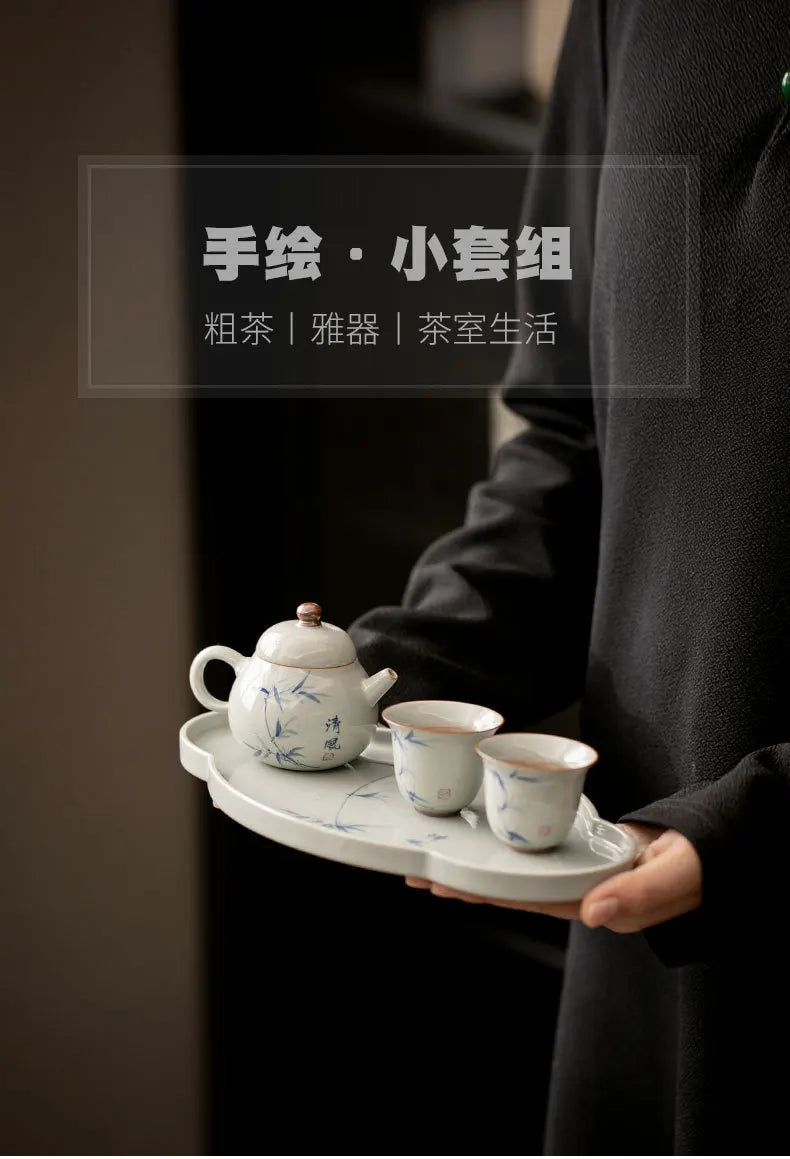 Hand Painted Ceramic Noble Tea Set