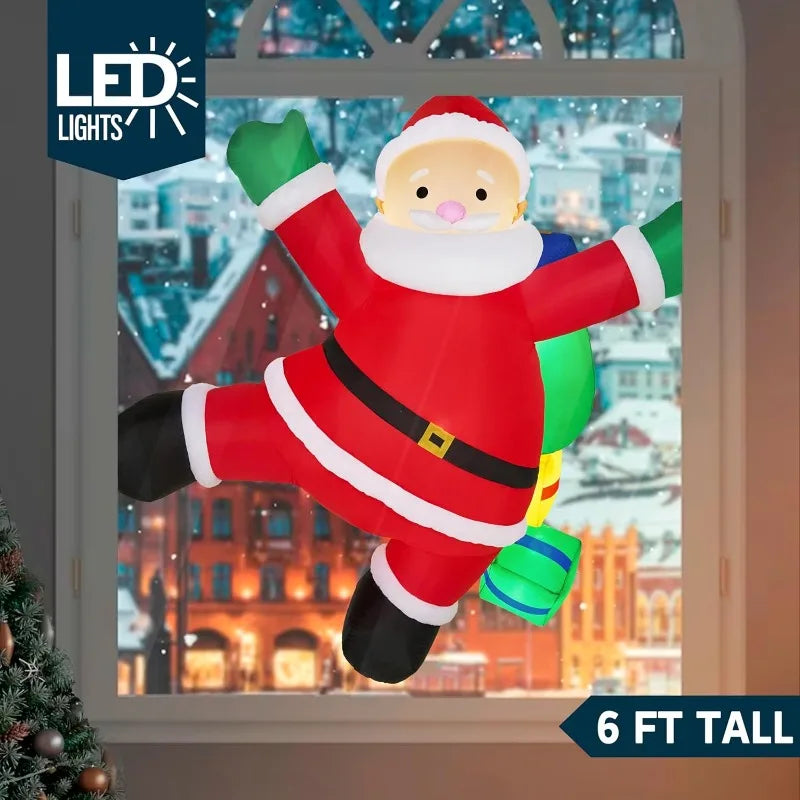 Climbing Santa Inflatable Noble
