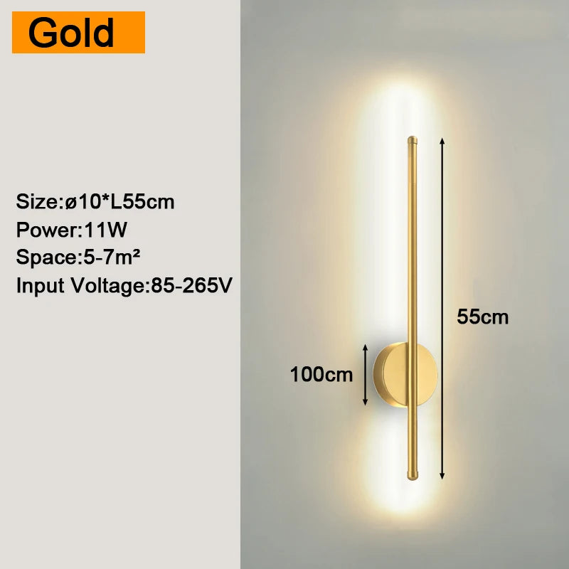 Black LED Sconce Noble