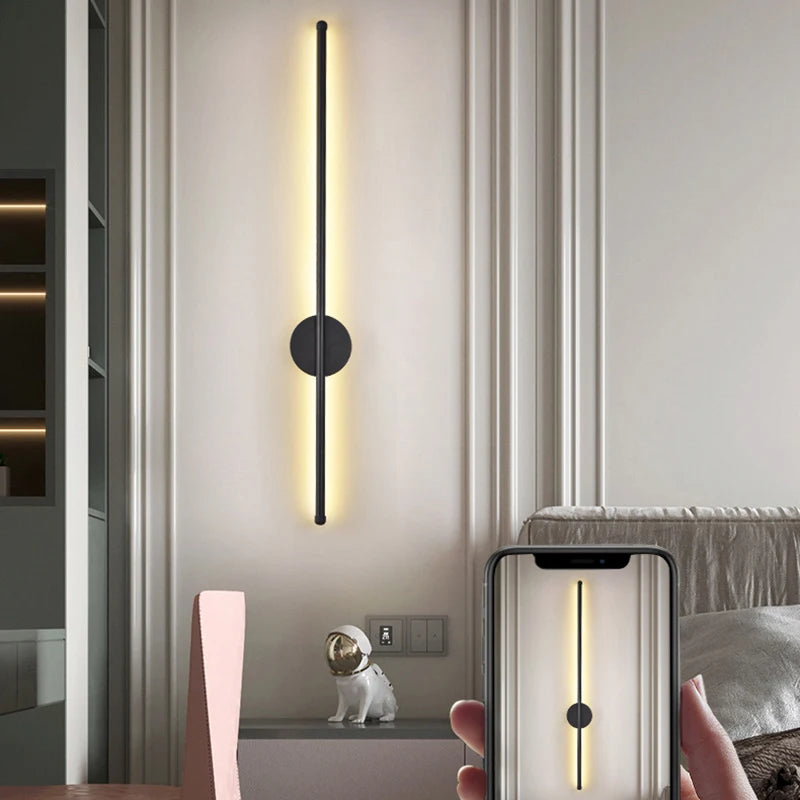 Black LED Sconce Noble