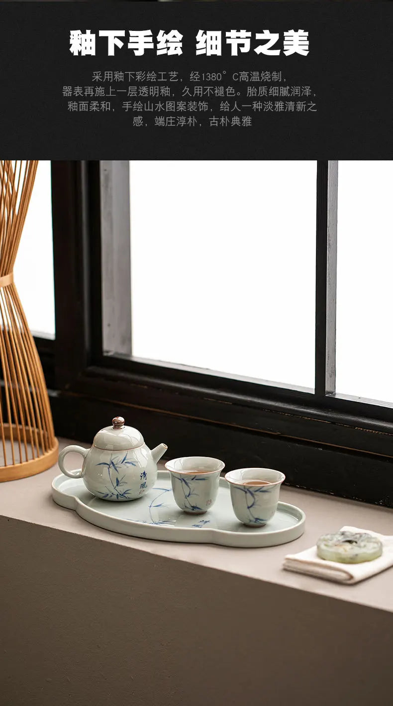 Hand Painted Ceramic Noble Tea Set