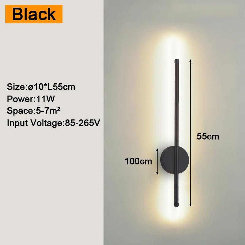 Black LED Sconce Noble