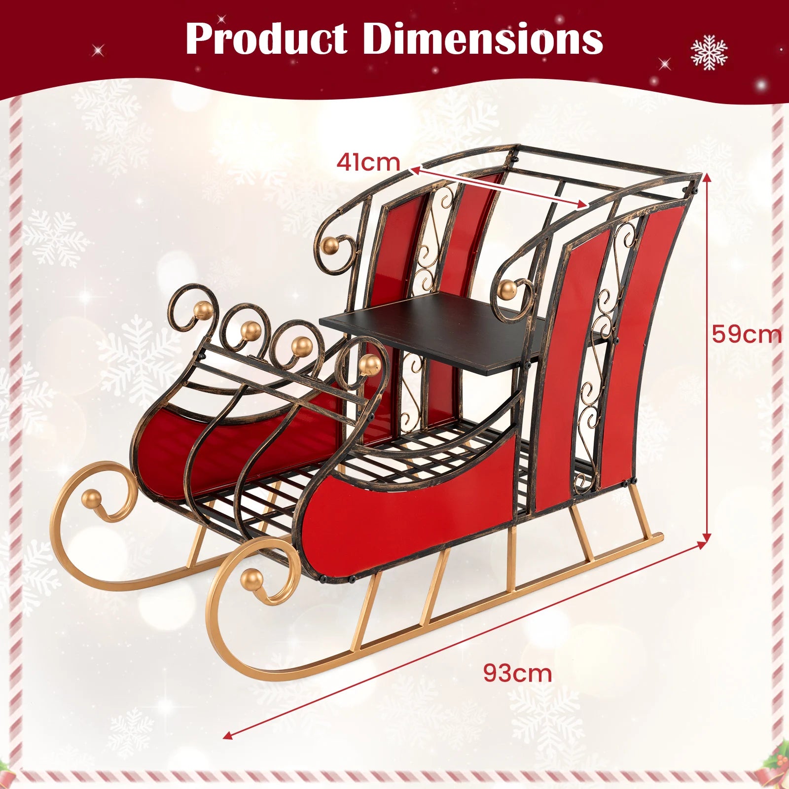 Santa Sleigh Storage Noble