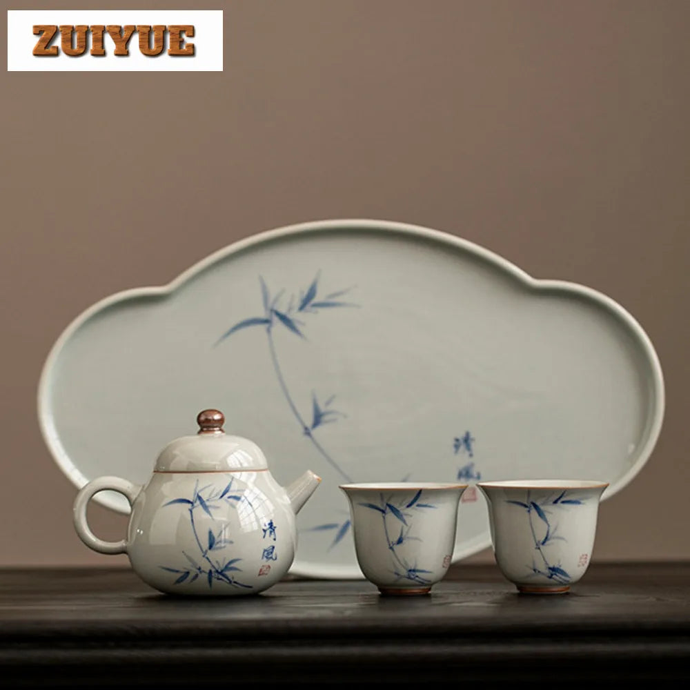 Hand Painted Ceramic Noble Tea Set