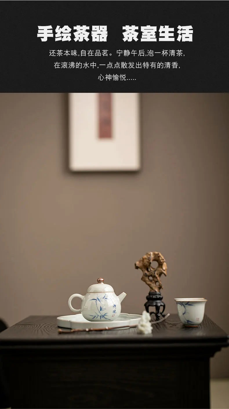 Hand Painted Ceramic Noble Tea Set